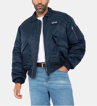 Bomber CWU coupe 90's en nylon recyclé Schott