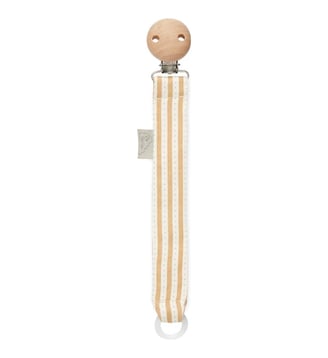 Attache sucette Rayures - CAMCAM COPENHAGEN - Marron