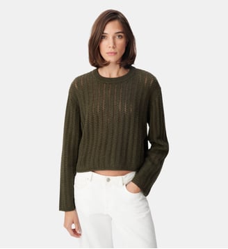 Pull tricot ajouré Ikks