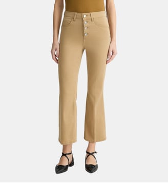 Pantalon bootcut taille haute - Liu Jo - Sable