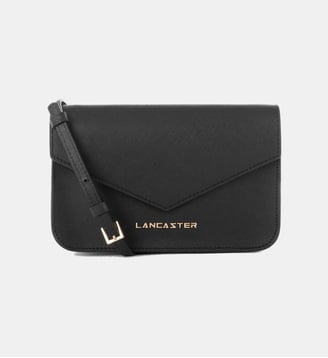 Sac pochette en cuir - Lancaster - Noir