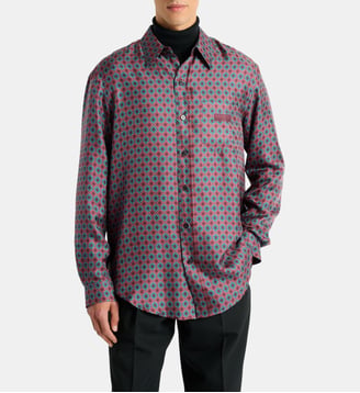 Chemise en soie imprimée - Balmain - Multicolore
