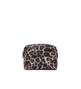 Trousse de toilette en nylon animalier - Liu Jo - Noir animalier