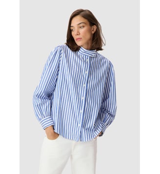 Chemise oversize rayée - Ikks - Bleu