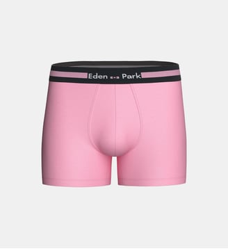 Boxer uni en coton - Eden Park - Rose