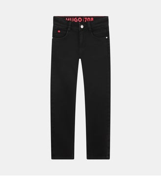 Pantalon en denim - Hugo Kids - Noir denim