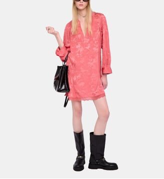 Robe Ramasco 100% Soie - Zadig&Voltaire - Rose tea