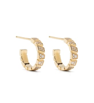 Boucles d'oreilles Ride & Love pavées Small - Loyal.e Paris - Or jaune