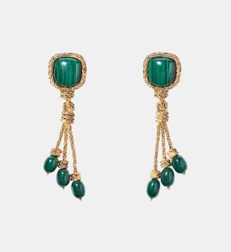 Boucles d'oreilles Malachite - Aurélie Bidermann - Vert