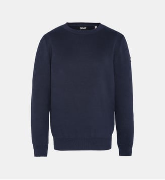 Pull army col rondBLEU MARINE4SMALL - Schott - Bleu marine