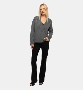 Pull Mikyz 100% Cachemire - Zadig&Voltaire - Gris anthracite