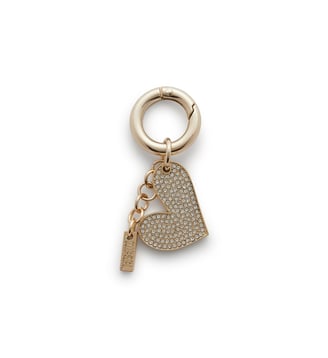 Breloque cœur en métal avec strass - Diesel - Or