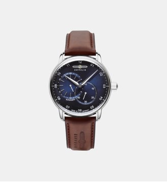 Montre automatique Captain's line Bleu foncé Z-8662-3 - Zeppelin - Argenté