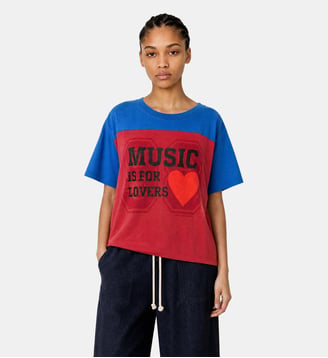 Tshirt Tulum Number - Leon & Harper - Red