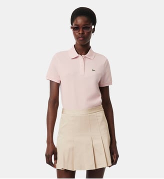 Polo regular fit en Petit Piqué souple - Lacoste - Rose poudré