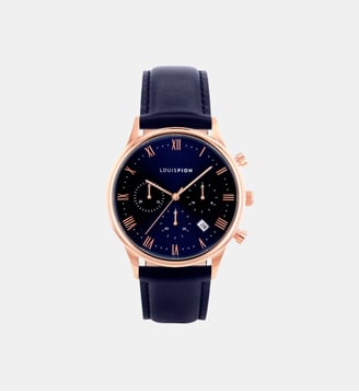 Montre Axel Bleu XK1718RB\5 - Louis Pion - Doré rosé