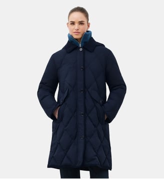 Manteau gmaggie - Polyester recycle - Caroll - Bleu marine