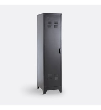 Armoire vestiaire américain métal acier - La Redoute Interieurs - Noir