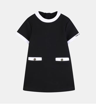 Robe manches courtes - Karl Lagerfeld Kids - Black