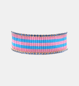 Bracelet tissé de perles réglable BENJIE - Hipanema - Bleu