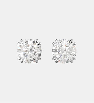 Clous d'oreilles Stilla, Métal rhodié - Swarovski - White et rrhodium plated