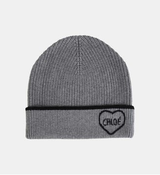 Bonnet siglé - Chloe Kids - Gris chine