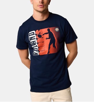 T-Shirt Joueur - Roland-Garros - Bleu marine