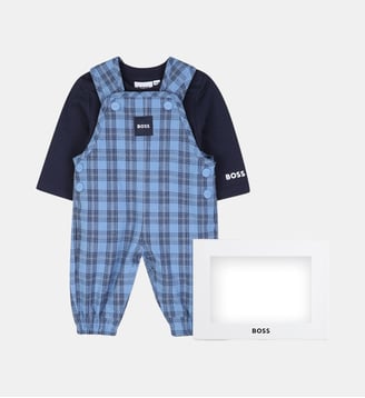 Ensemble salopette et tee-shirt - BOSS Kidswear - Ashleigh blue