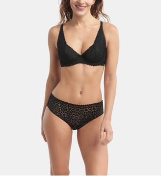 Soutien-gorge emboîtant en dentelle avec armatures Daily Dentelle - Dim - Noir