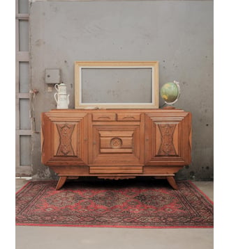 Grand buffet art déco Gilbert N°1680- Produit chiné - Debongout - Bois clair