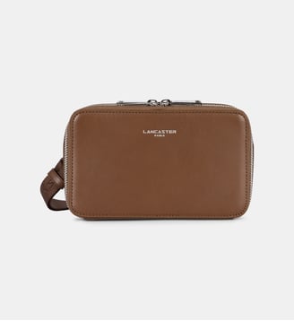 Mini sacoche Paris  en cuir - Lancaster - Marron