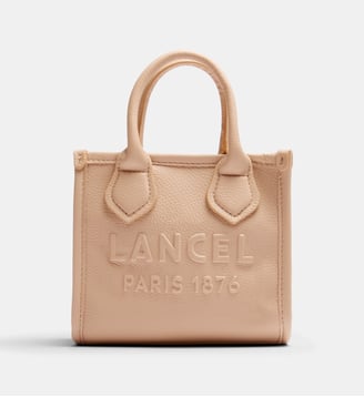 Mini sac cabas Jour en cuir - Lancel - Beige