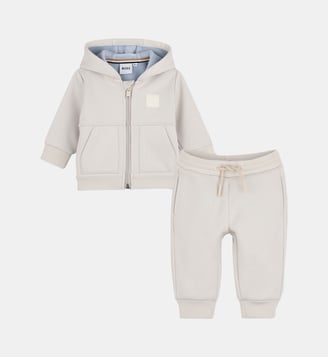 Ensemble cardigan et pantalon - BOSS Kidswear - Ecru puce