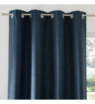 Rideau thermique polaire effet natté - La Redoute Interieurs - Bleu