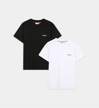Lot de 2 t-shirts - Hugo Kids - Noir et blanc