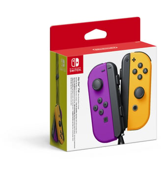 Manette Paire de Manettes Joy-Con Violet/Orange - Nintendo - Coloris unique