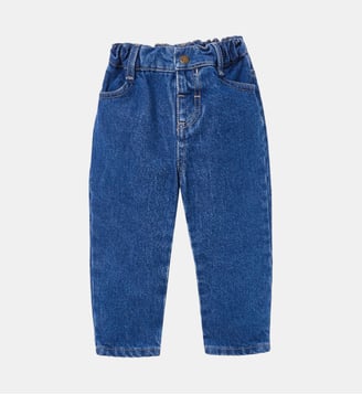Pantalon droit en denim - Cyrillus - Denim bleu