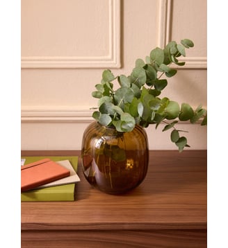 Vase en verre Louise - Cyrillus - Cognac