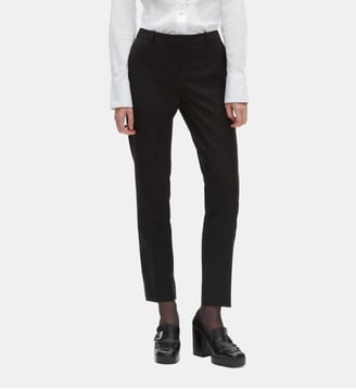 Pantalon tailleur en laine coupe ajustée - The Kooples - Noir