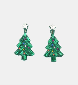Boucles d'oreilles clips - sapins verts - Balaboosté - Vert