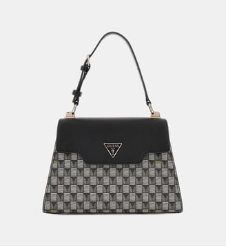 Sac à main G Wave imprimé géométrique - Guess - Noir