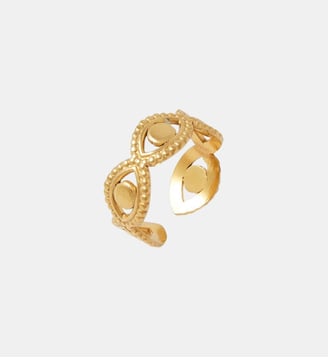 Bague oeils acier inoxydable doré - Balaboosté - Doré