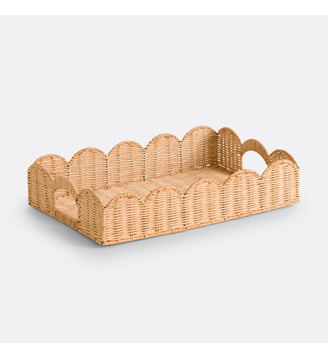 Plateau rectangulaire en rotin - La Redoute Interieurs - Naturel