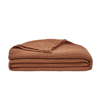 Couvre lit uni en gaze de coton, JAZZY Essix