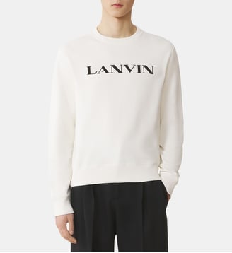 Sweatshirt Brodé Lanvin En Coton - Lanvin - Blanc