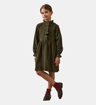 Robe  en velours - Cyrillus - Kaki