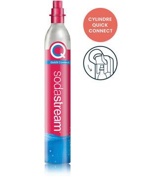 Cylindre CO2 Recharge CO2 supplément CQC à clip - Sodastream - Rose