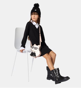 Robe manches longues - Karl Lagerfeld Kids - Black