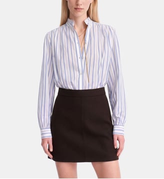 Blouse Hilda - Vanessa Bruno - Écru et bleu