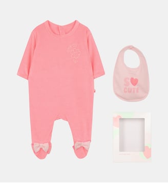 Ensemble pyjama et bavoir - Billieblush - Rose fluo